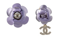 CHANEL Brooches Unisex Purple
