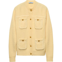 PRADA Crewneck Button-Up Cardigan