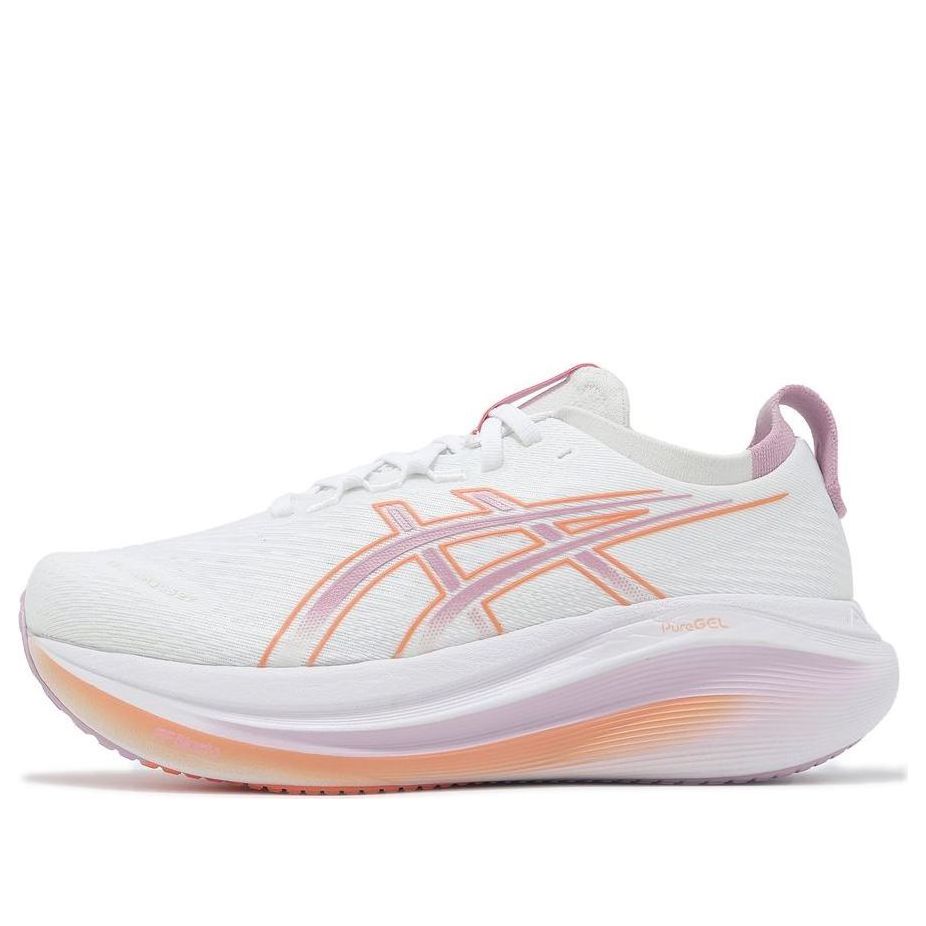 (WMNS) ASICS Gel-Nimbus 27 Wide 'White Light Ube' 1012B752-101