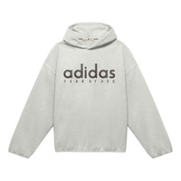 adidas x FEAR OF GOD ATHLETICS Oversized Hoodie 'Heather Grey' JZ7367