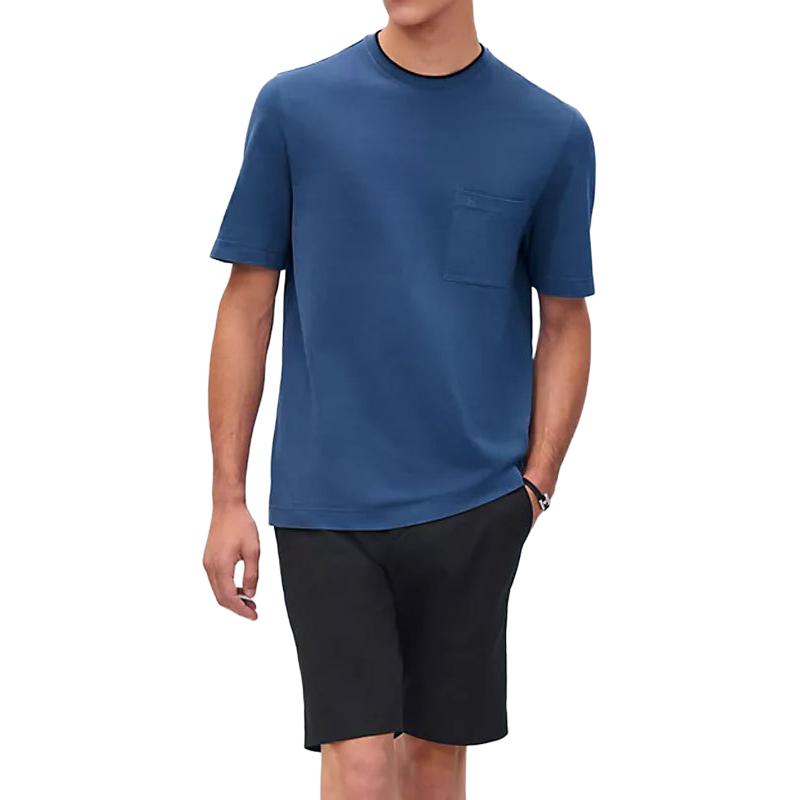 HERMES SS25 T Shirt Men's Dark Blue