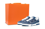 LOUIS VUITTON Trainer LV Anti-Slip Wear-Resistant Low-Top Skateboard Shoes Unisex Blue