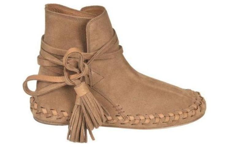 CELINE Ankle Boots Women's Brown