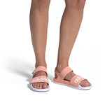 (WMNS) adidas Adilette Pink White Sandals 'Pink Blue' EE4109