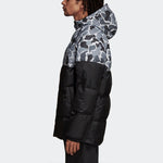 adidas Neo COLOR BLOCK JKT Mens Black Down Jacket Thick Cot Running Jas Sport Kleding Mannelijke Wind-proof Hoodies DP8551