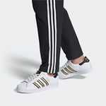 adidas originals Superstar 'White Gold Black' FY1335