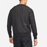 Men's Nike Solid Color French Terry Breathable Round Neck Pullover Long Sleeves Black DD5938-010