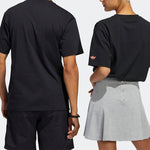 adidas originals Shmoofoil Pattern Printing Athleisure Casual Sports Short Sleeve Couple Style Black HC2193