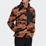 adidas Xplr Sherpa F Outdoor Sports Double Sided Jacket Red Colorblock GE9897