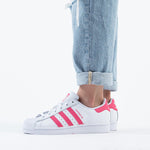 (GS) adidas Superstar J 'White Super Pink' FW0773