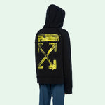 Off-White Arrow Gradient Drawstring Loose Fit Black OMBB057F19E300101060