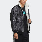 adidas Aop Rev Jkt Reversable Fleece Jacket Men Grey GT6477