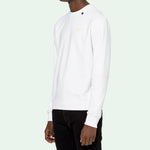 Off-White C/O Virgil Abloh Men'S White Acrylic Arrows Sweatshirt OMBA025F19E300100160