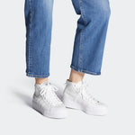 (WMNS) adidas Nizza Platform Mid 'Triple White' FY2782
