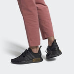 (WMNS) adidas NMD_R1 'Black Gold Metallic' FV1787