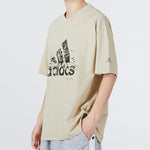 adidas M Prsve Bos Tee Athleisure Casual Sports Logo Round Neck Short Sleeve Khaki HD0049