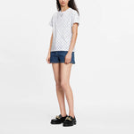 LOUIS VUITTON SS22 Collar Chain Logo Short Sleeve Unisex White 1A8QDG