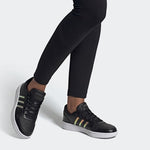 (WMNS) adidas Hoops 2.0 'Black Tactile Gold Metallic' FW3536