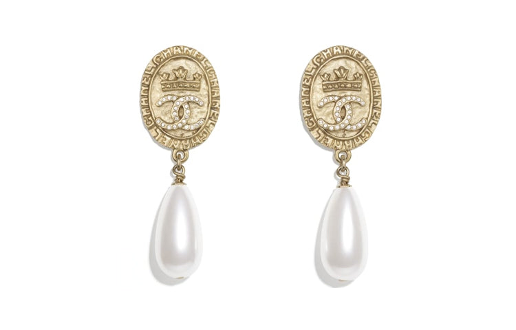 CHANEL 1986-1988 Cc Earrings