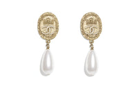 CHANEL 1986-1988 Cc Earrings