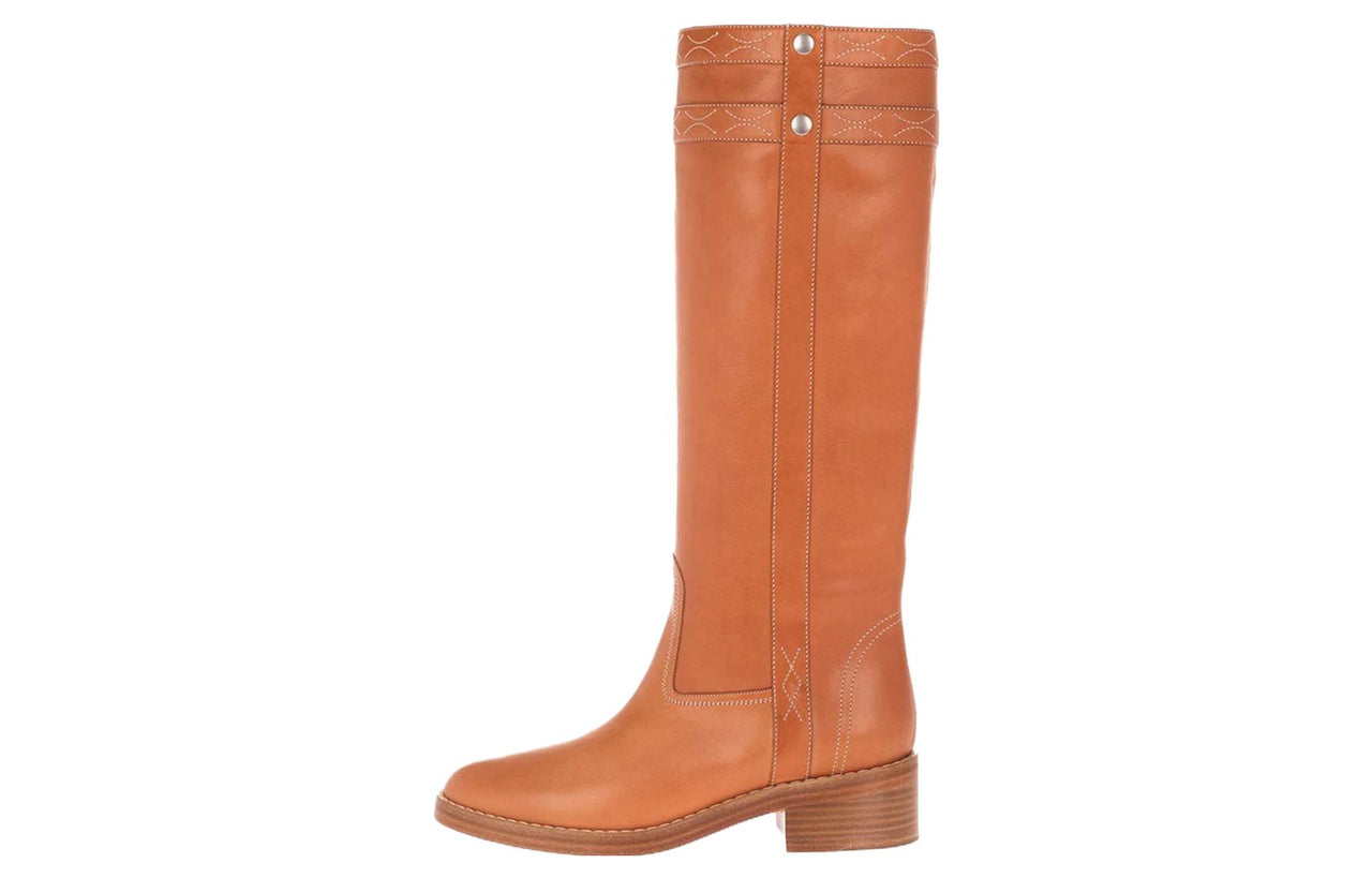 CELINE Knee high Boots Women's Orange