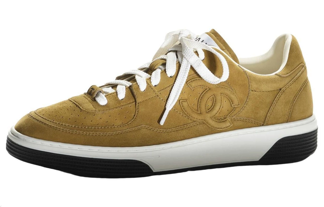 CHANEL Low-Top Skateboard Shoes Women's Green