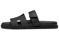 HERMES Chypre Odor Resistant Slide Slippers Men's Black