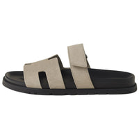 HERMES Chypre Slip-Resistant Slide Slippers Men's Gray