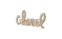 CHANEL 2021 Faux pearl Logo lettering Hair Barrette