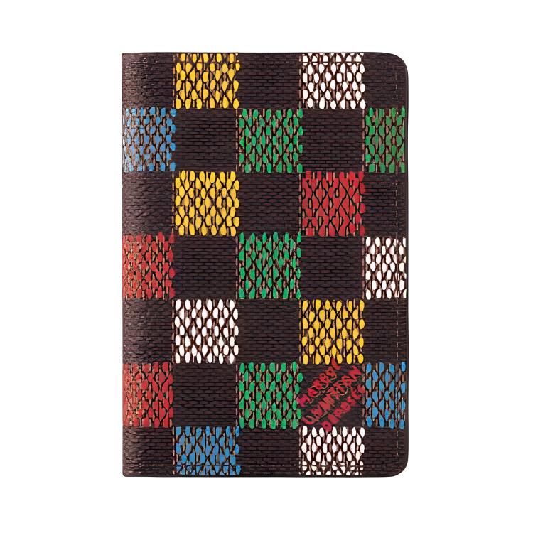 LOUIS VUITTON Pocket Organizer Coated Canvas Card Holder Men's Brown & Multicolor