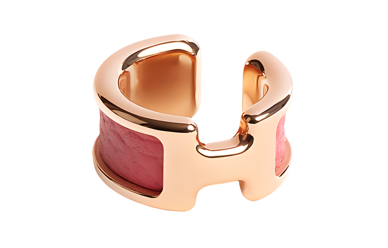 HERMES Clip-On Earrings Women's Gold