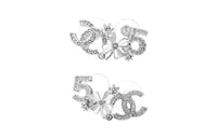 CHANEL Crystal Earrings Women's