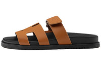 HERMES Calfskin Chypre Sandals Women's
