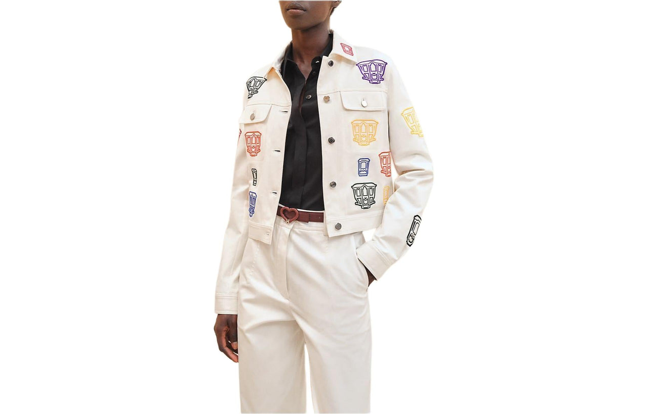 HERMES Jackets Coats Women's White
