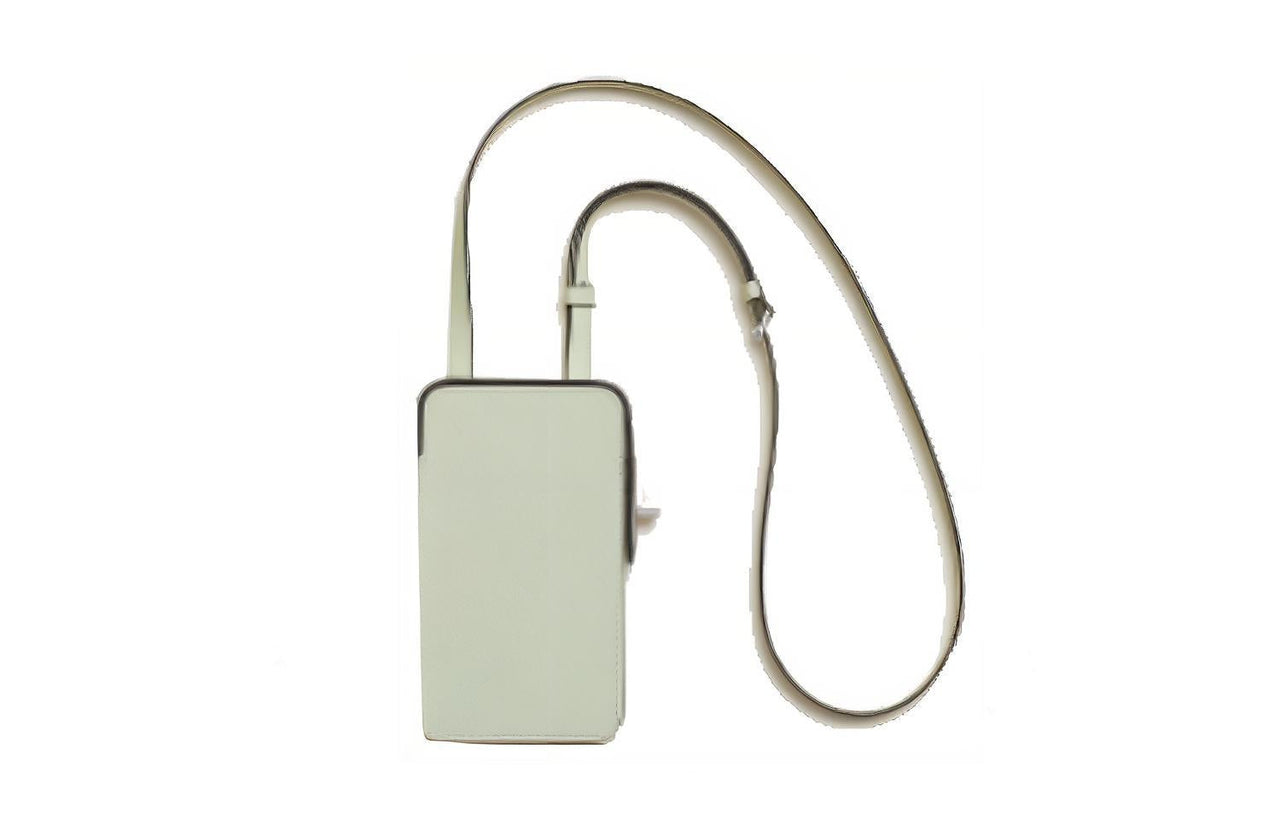 HERMES Hac A Bo Epsom Calfskin Cell Phone Pouch Women's Bubble Green