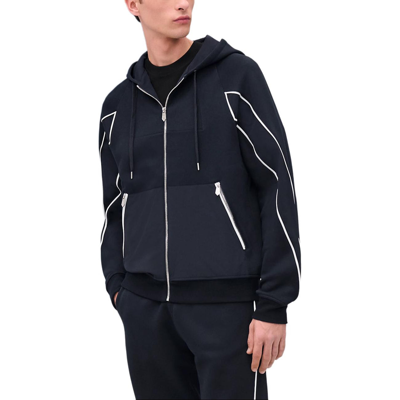 HERMES Jackets & Coats Men's Marine Blue