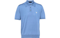 PRADA Logo-embroidered Wool Polo Shirt