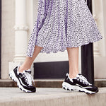 (WMNS) Skechers D'lite-Looking Glass 11959-BKW