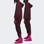 adidas x IVY PARK Crossover Full Print Snake Skin Printing Casual Sports Pants/Trousers/Joggers CHERRY Red HI1976