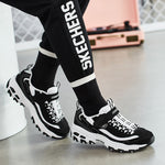 Skechers D'Lites Low-Top Running Shoes K White/Black 996212L-BKW
