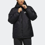 adidas Rev 3st Down Ho Stay Warm Reversible Outdoor hooded down Jacket Khaki Brown EH4009
