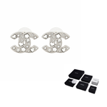 CHANEL - Stud Earrings Unisex Silver