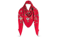 LOUIS VUITTON Shawls Unisex Red