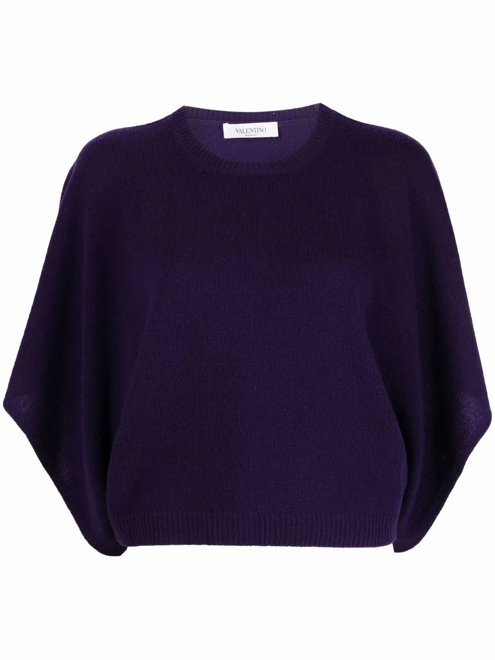 Valentino Garavani Batwing-Sleeve Knitted Top
