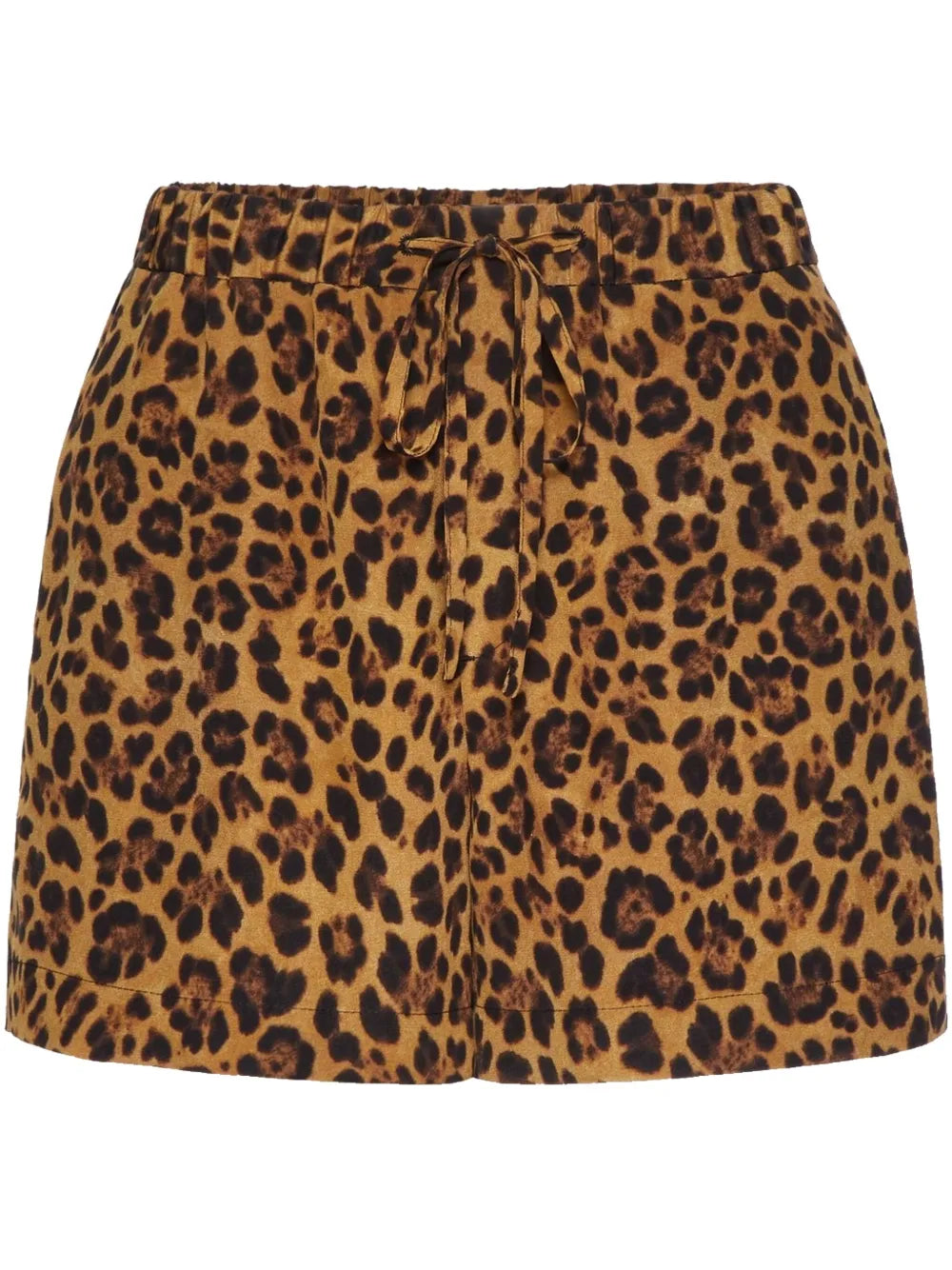 Valentino Garavani Animalier Crepe De Chine Shorts