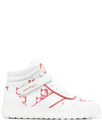 Ferragamo Noè High-Top Leather Sneakers
