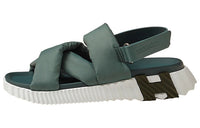 HERMES Electric Beach Sandals Women's Green