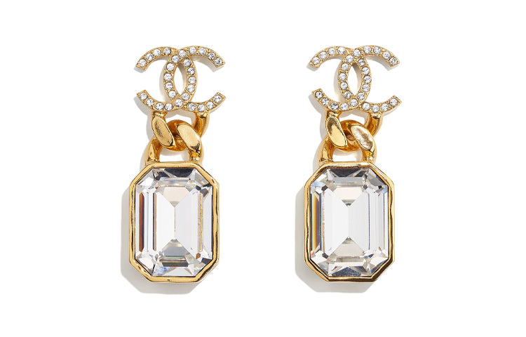 CHANEL Earrings Women's Gold