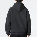 Men's adidas New Polar Fz Solid Color Reversible Athleisure Casual Sports Hooded Jacket Gray HG2076