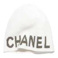 CHANEL Cashmere Beanies Women's White
